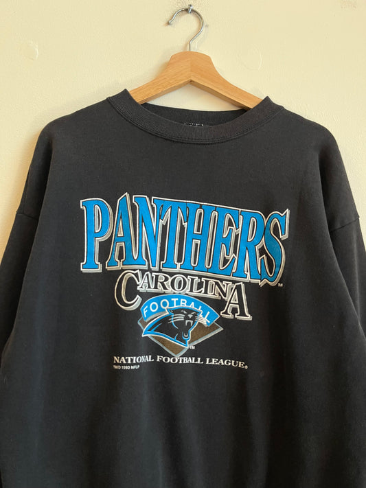 1993 Carolina Panthers NFL Spectator Black Crewneck (XL)