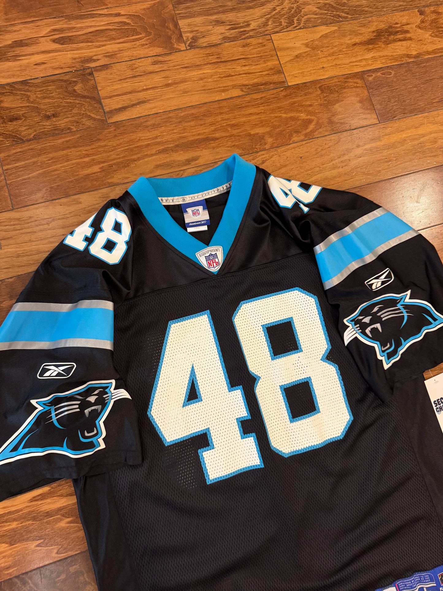 00s Carolina Panthers Stephen Davis Home Jersey (L)
