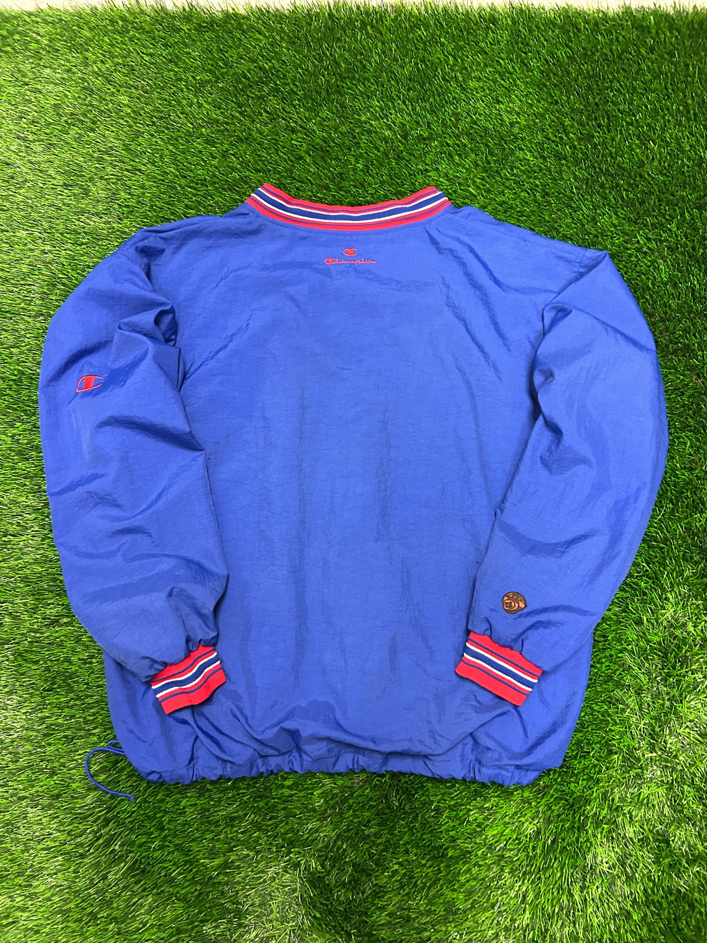 90s NY Giants Champion Embroidered Vintage NFL Windbreaker (XL)