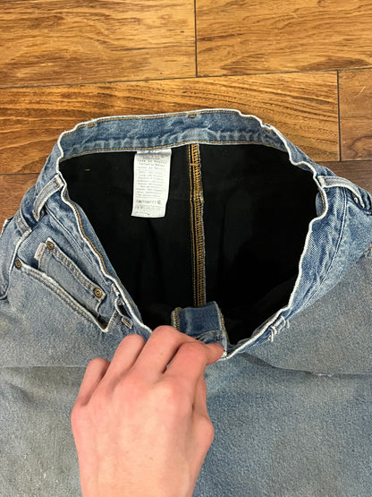 2015 Carhartt Blanket Lined Distressed Jeans (34 x 34)