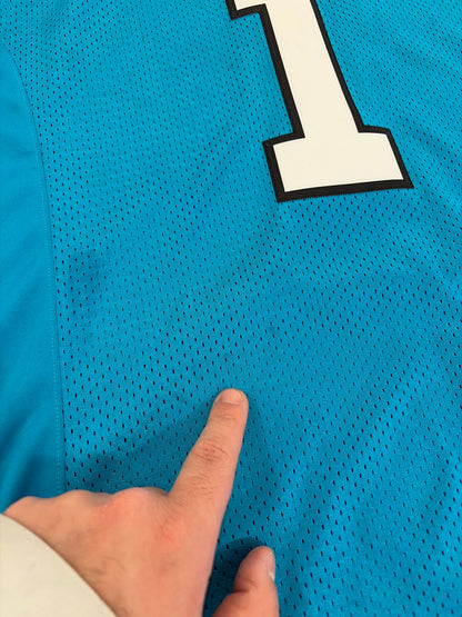 2016 Carolina Panthers Cam Newton Nike Blue Stitched Jersey (M)
