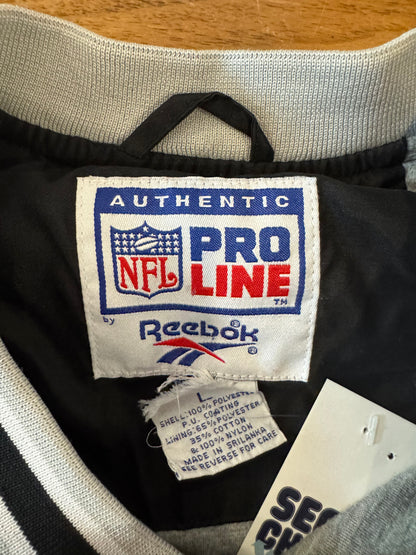 90s Oakland Raiders Reebok NFL Pro Line Windbreaker (L)
