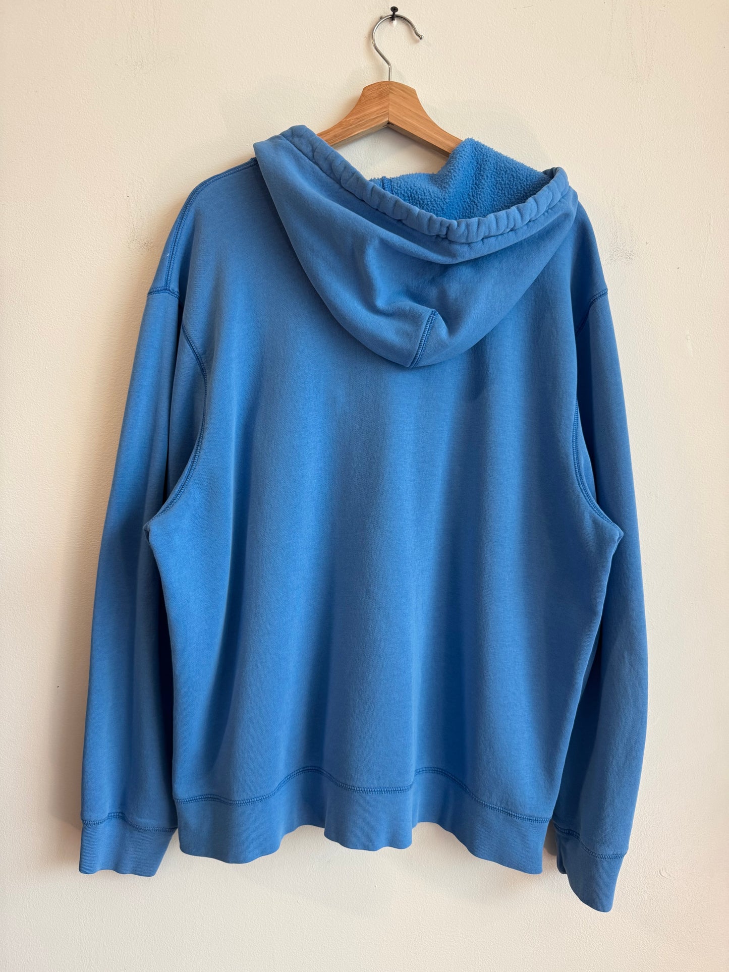 00s Gap Baby Blue Full Zip Spell Out Hoodie (XL)