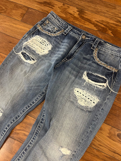 00s Miss Me Boyfriend Distressed Women's Jeans (29)