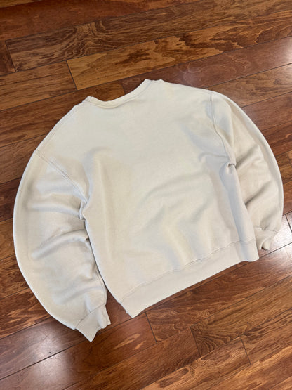90s Russell Athletics Cream Blank Crewneck (L)