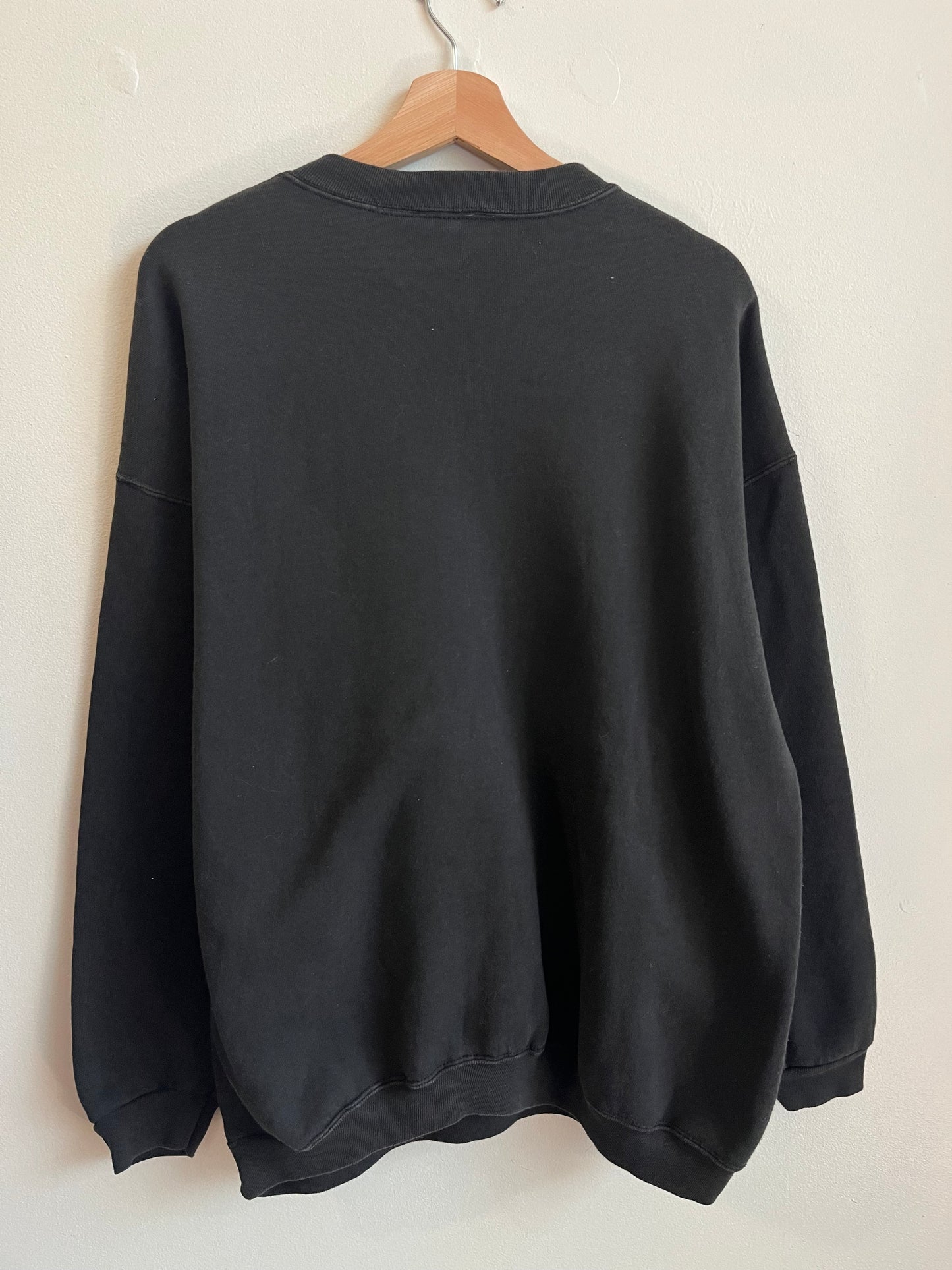 90s Carolina Panthers AII Faded Black Crewneck (L)