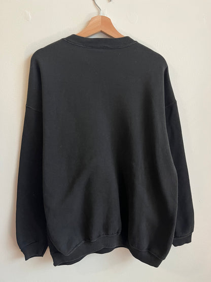90s Carolina Panthers AII Faded Black Crewneck (L)