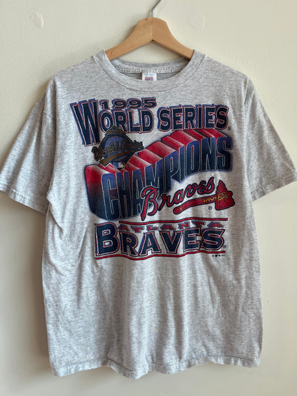 1995 Atlanta Braves Logo 7 Tee (L)