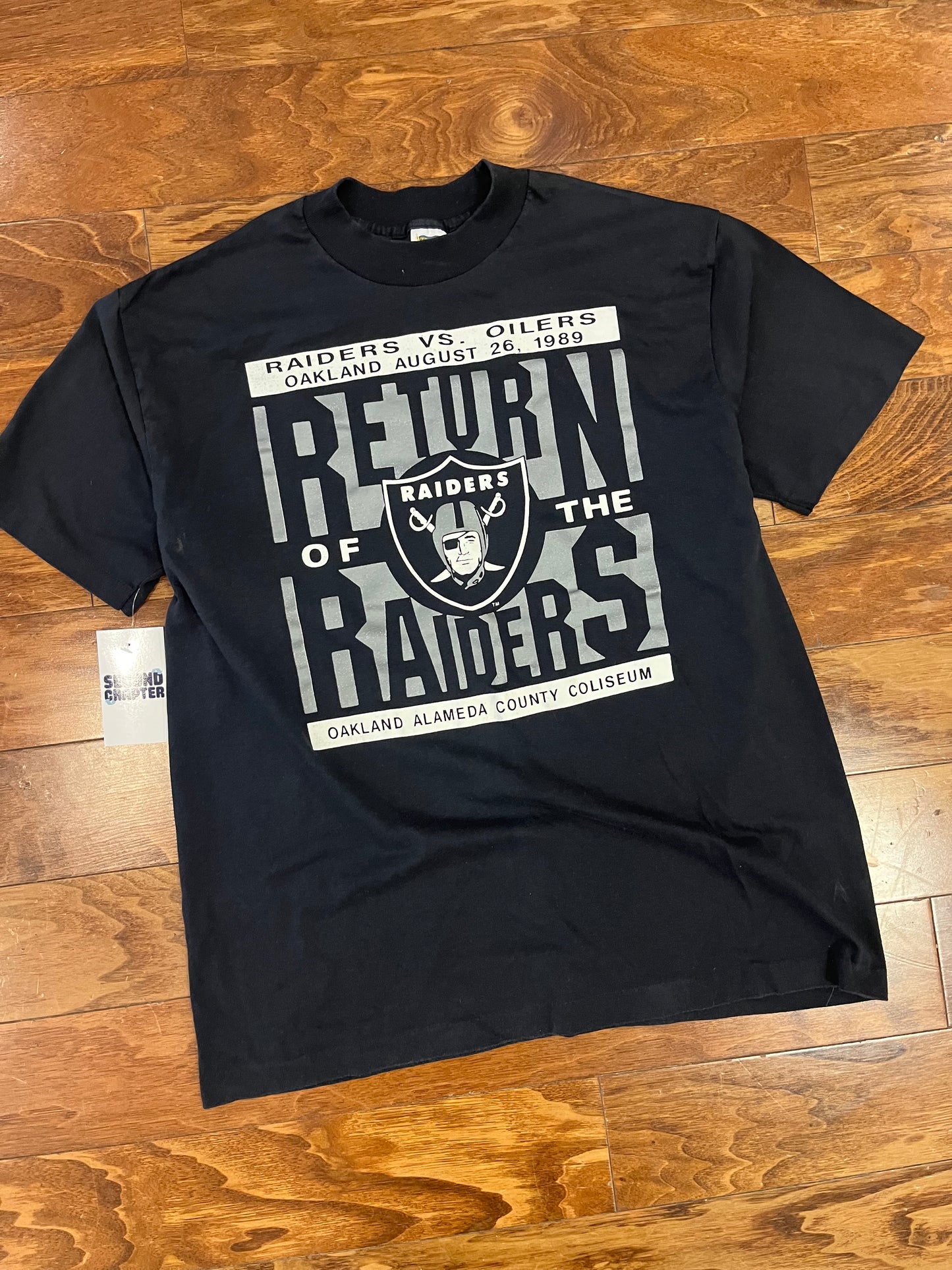 1989 Oakland Raiders "Return of the Raiders" NFL Tee (L)