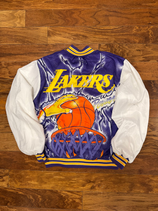 90s Los Angeles Lakers Fanimation Vintage Jacket (L)