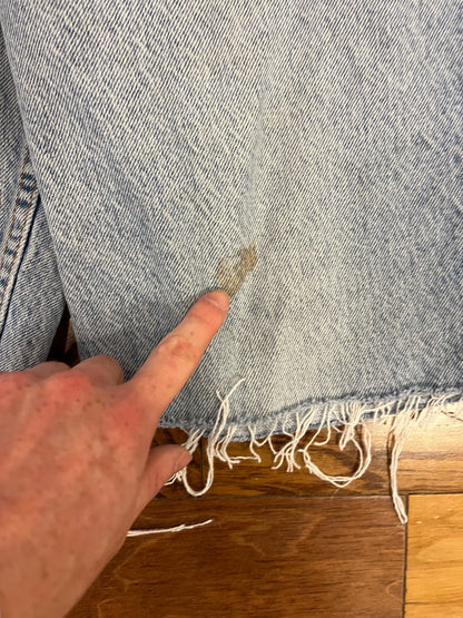 90s Levi's Student Vintage Orange Tab Distressed Light Wash Jeans (28)