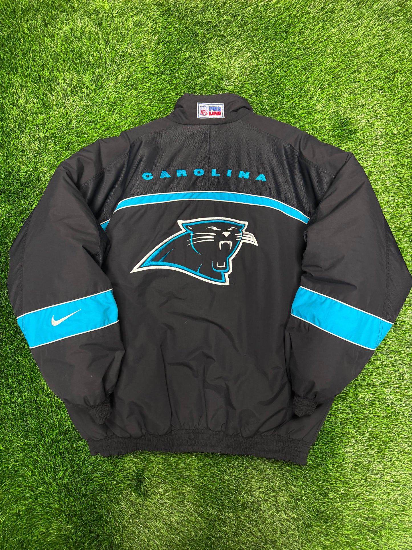 00s Carolina Panthers Vintage Nike Pro Line Puffer Jacket (XL)