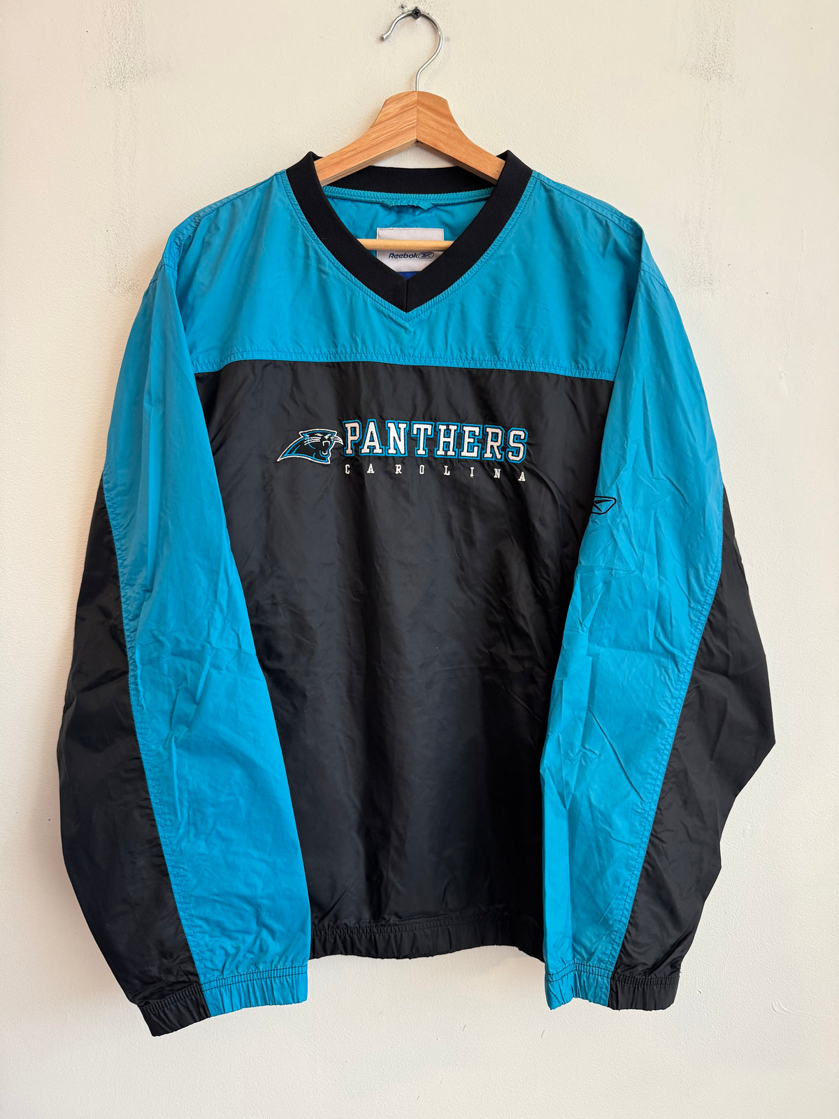 00s Carolina Panthers Reebok Two Tone Windbreaker (L)