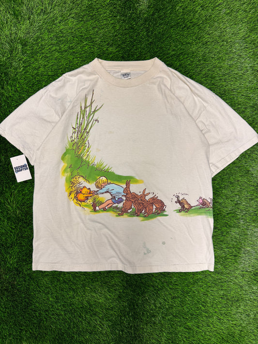 90s Winnie The Pooh And Friends Wrap Around Disney Tee (XXL)