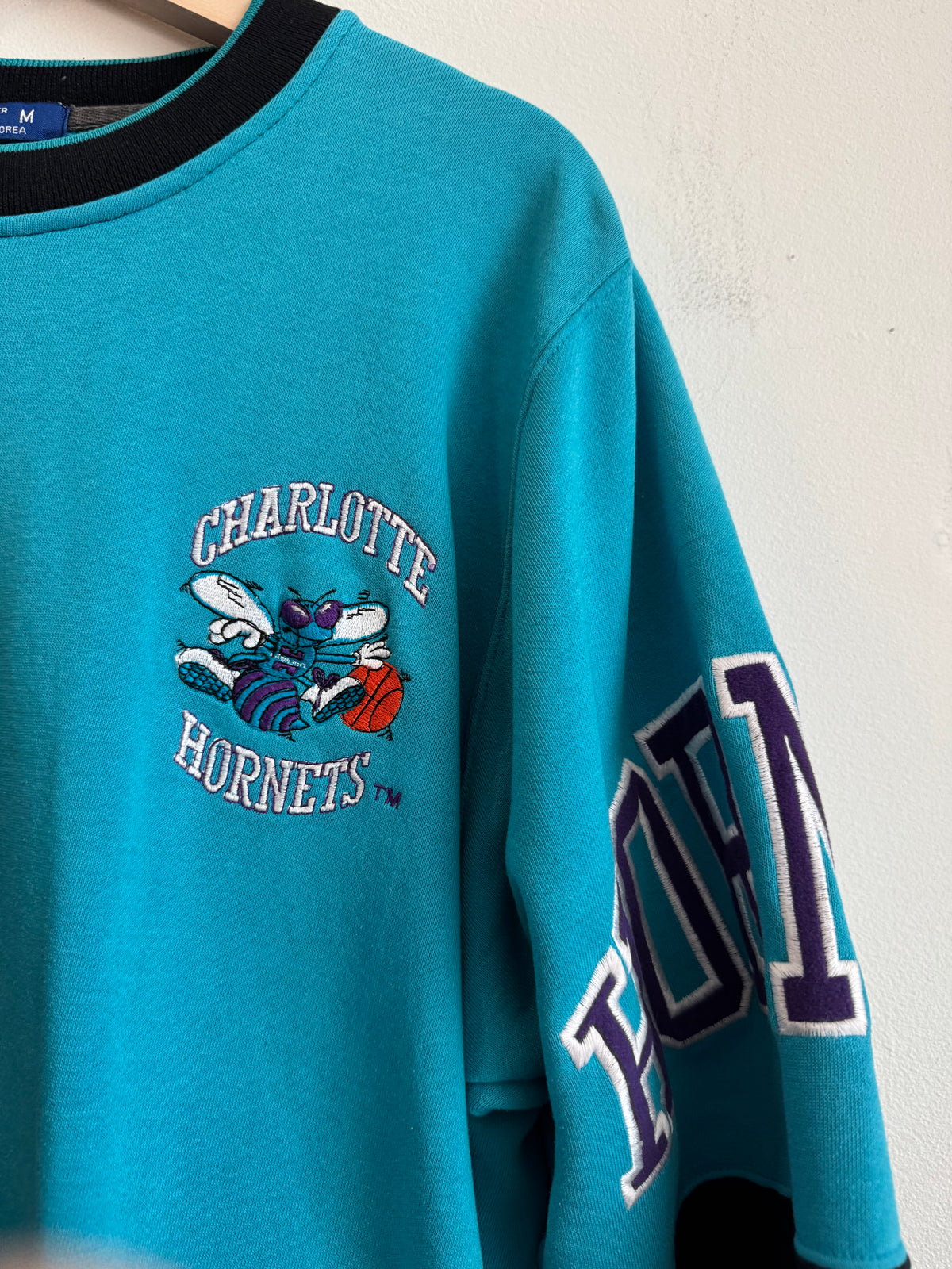 90s Charlotte Hornets 2 Tone Starter Crewneck (M)