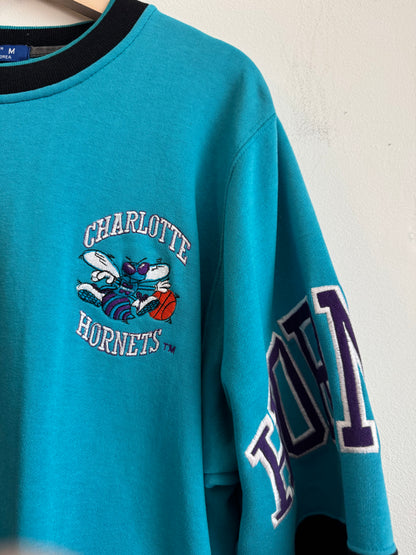 90s Charlotte Hornets 2 Tone Starter Crewneck (M)