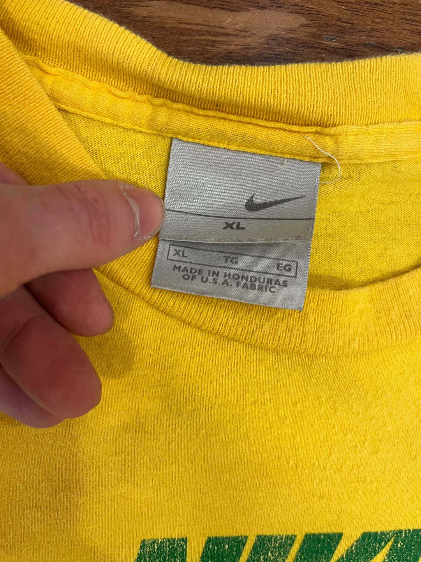 00s Nike Air Yellow Tee (XL)