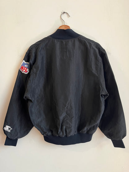 90s Carolina Panthers Starter NFL Quarter Zip Light Weight Jacket (S)