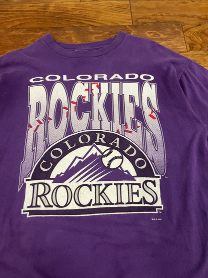 1993 Colorado Rockies Vintage Salem Boxy Tee (XL)