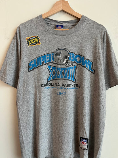 2004 Carolina Panthers Super Bowl Tee (M)