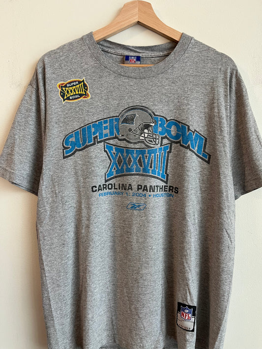 2004 Carolina Panthers Super Bowl Tee (M)