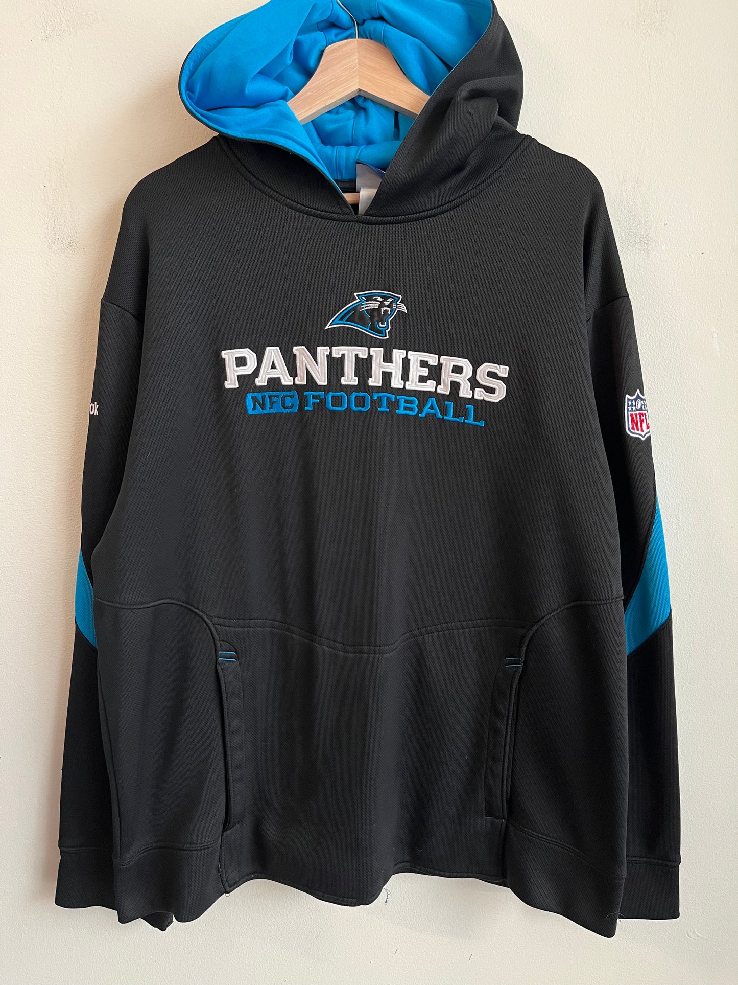00s Carolina Panthers Reebok Athletic Hoodie (L)