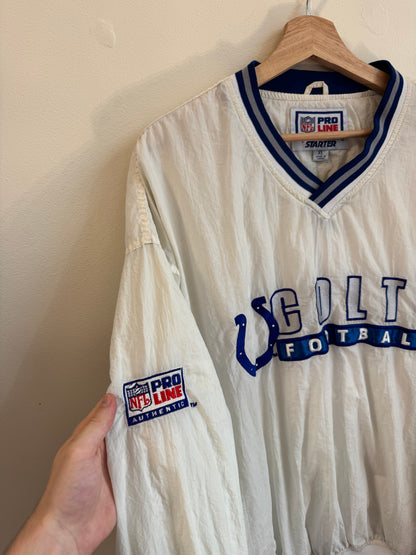 90s Indianapolis Colts Starter White Windbreaker (XL)