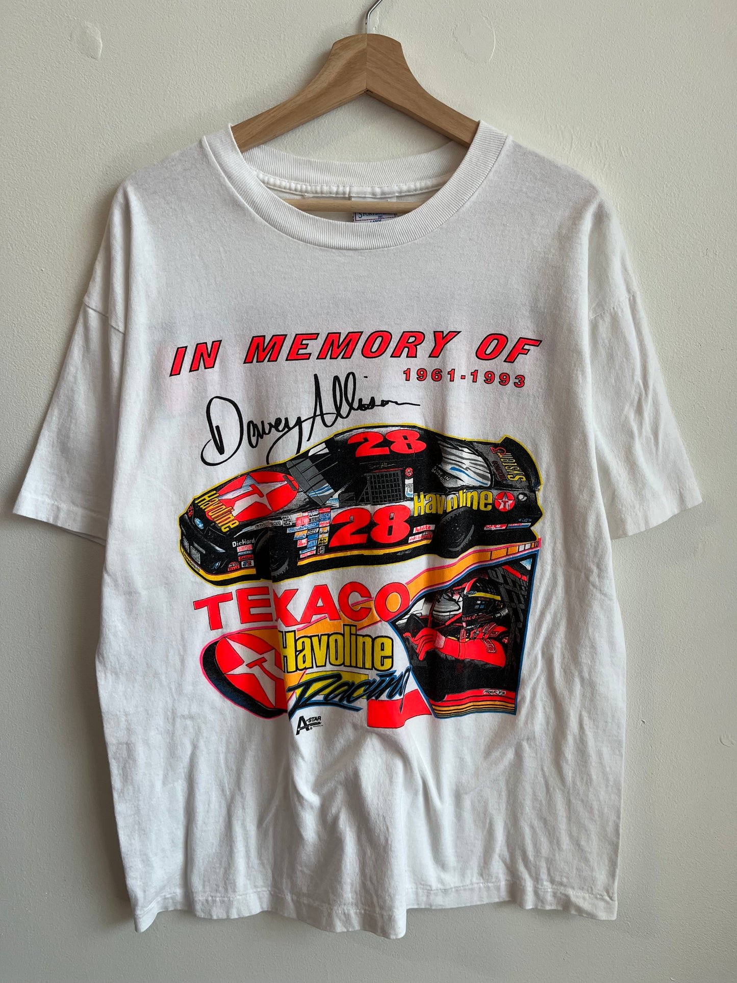 1993 Davey Allison Texaco NASCAR Racing Tee (L)