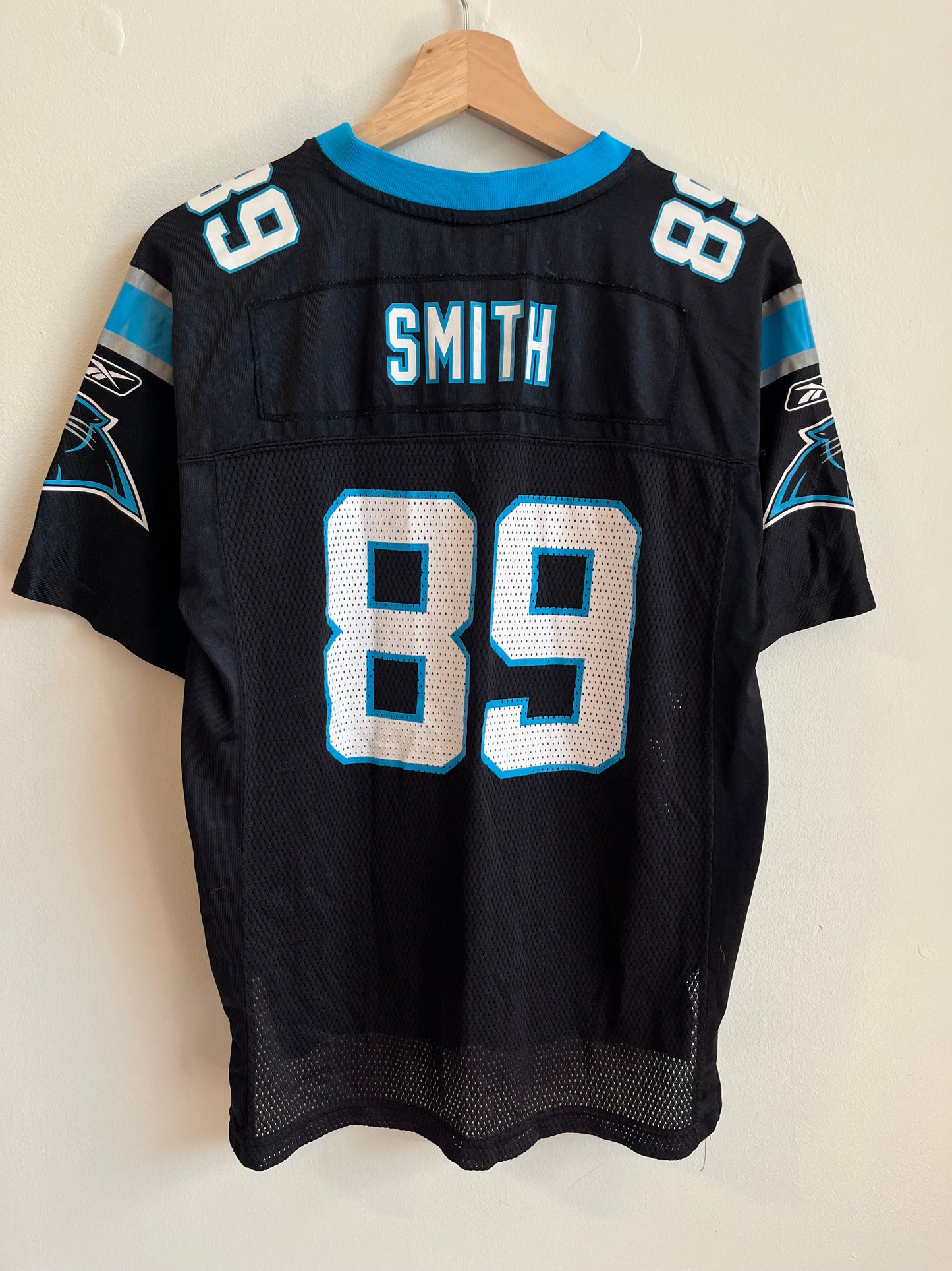 00s Carolina Panthers Steve Smith Reebok Jersey (Youth L)