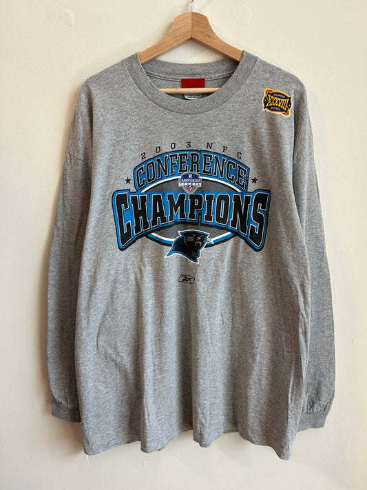 2003 Carolina Panthers NFC Champions Long-Sleeve Shirt (XL)