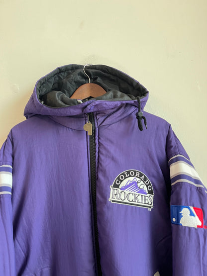90s Colorado Rockies Reversible Pro Player Puffer Jacket (L)