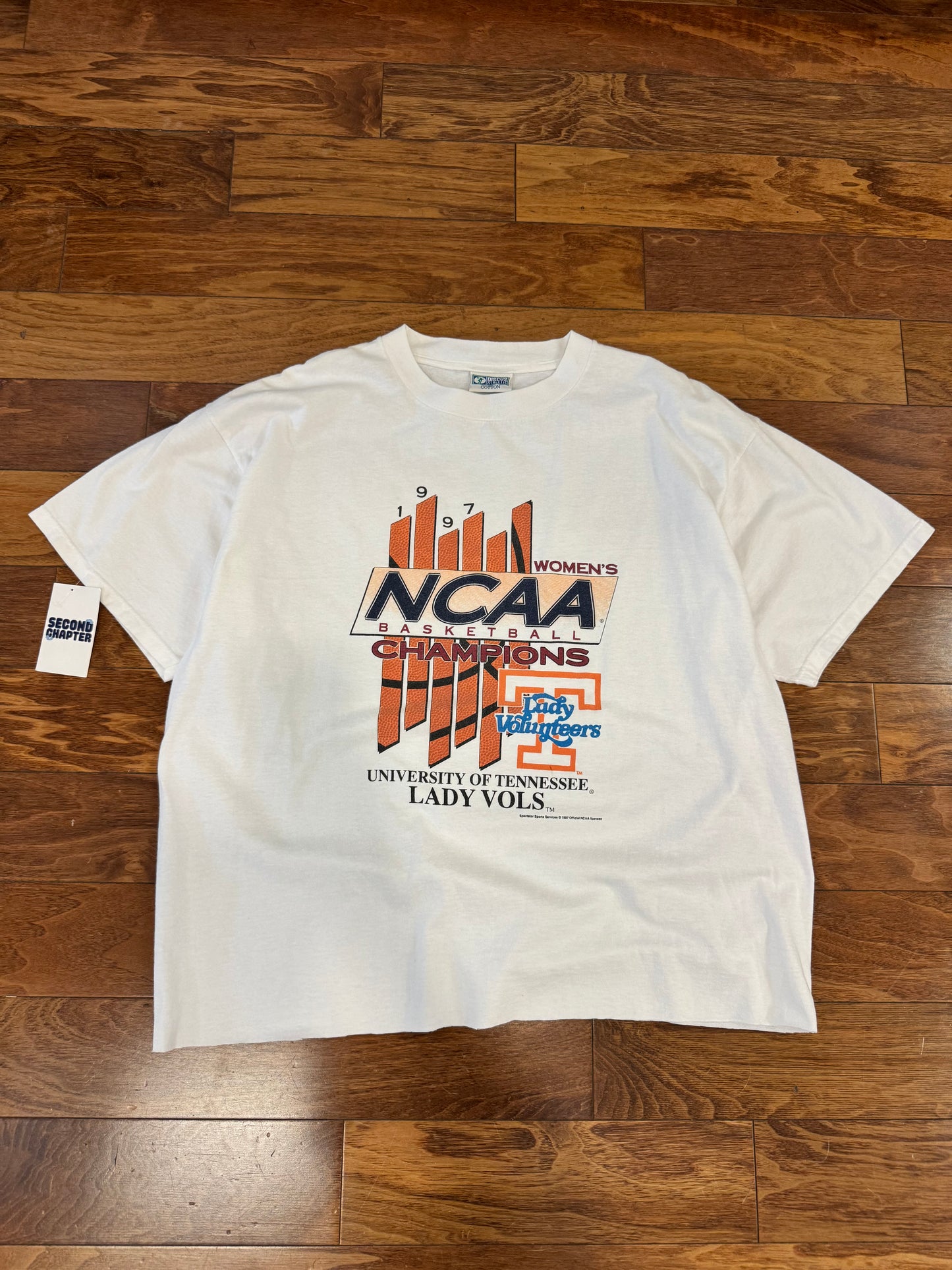 1997 Tennessee Lady Vols Basketball Champs Cropped Tee (XL)