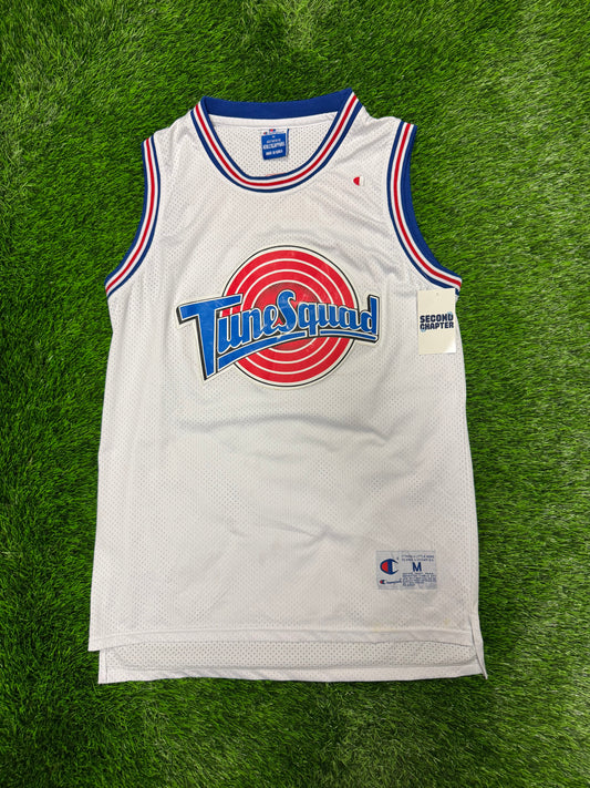 90s Tune Squad Space Jam Michael Jordan #23 Vintage Champion Basketball Jersey (M)