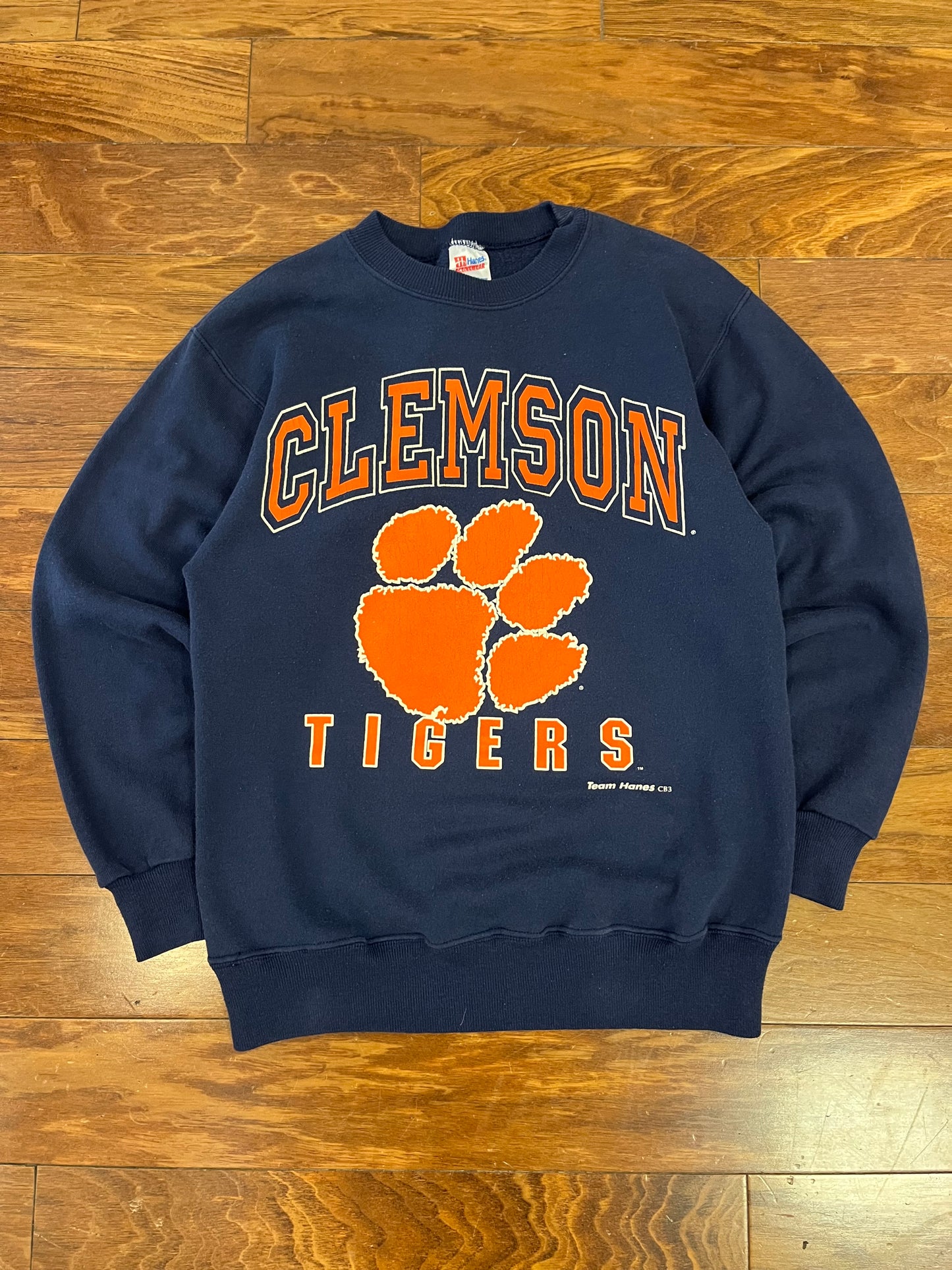 90s Clemson University Team Hanes Vintage Crewneck (M)