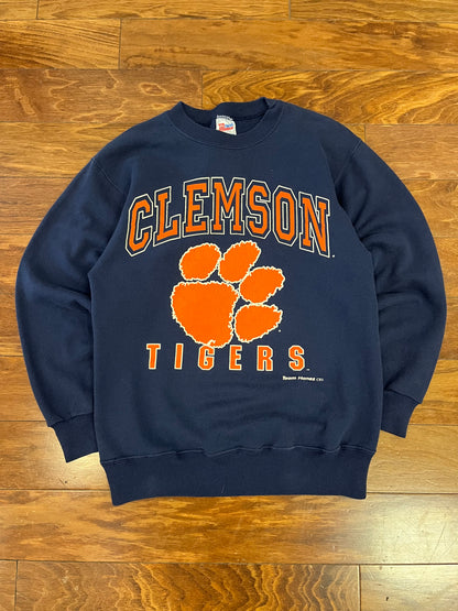90s Clemson University Team Hanes Vintage Crewneck (M)