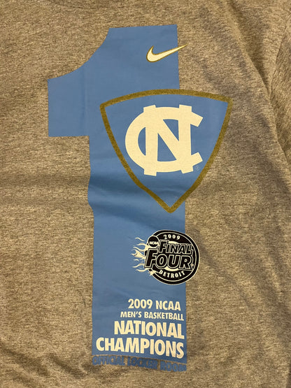 2009 UNC National Champs Grey #1 Tee (L)