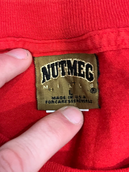 1995 Piedmont Phillies Inaugural Season Vintage Nutmeg MLB Tee (L)