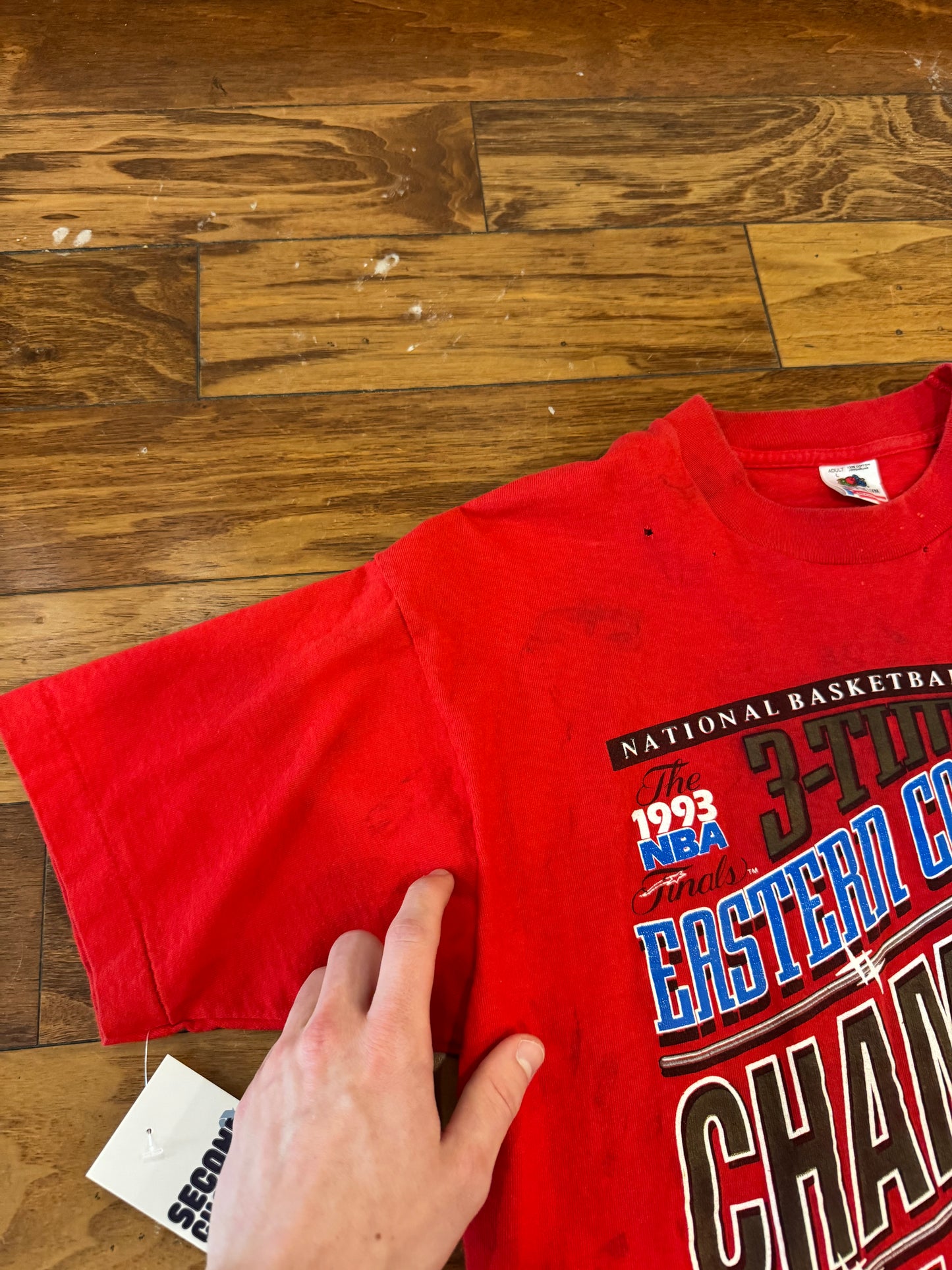 1993 Chicago Bulls 3x Champs Vintage Tee (L)
