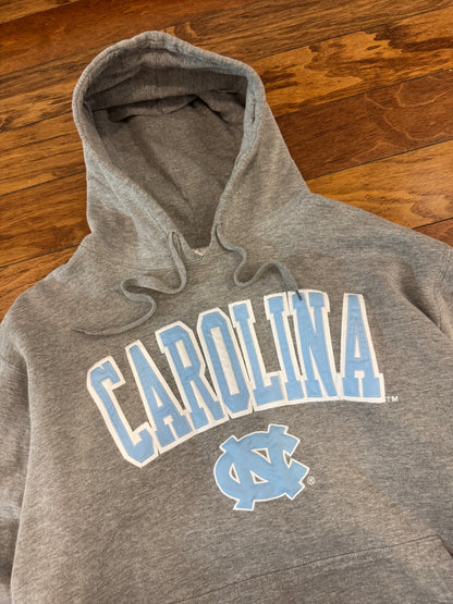 00s University of North Carolina (UNC) Gray Carolina Hoodie (XL)