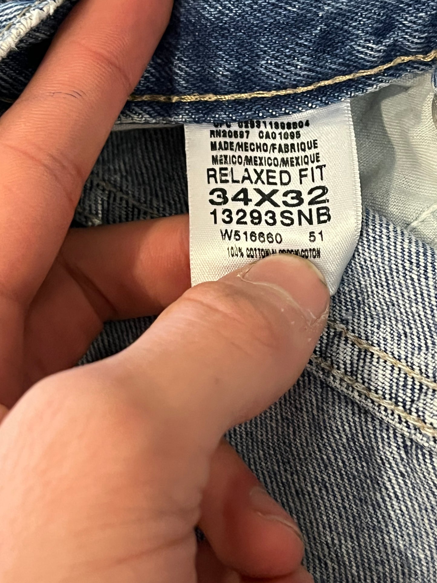 00s Dickies Red Tab Blue Jeans (34 x 32)