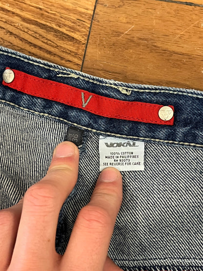00s Vokal Baggy Patched Jeans (36x33)