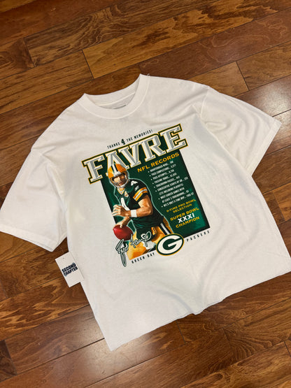 Green Bay Packers Brett Favre Tribute Reebok Cropped Tee (L)
