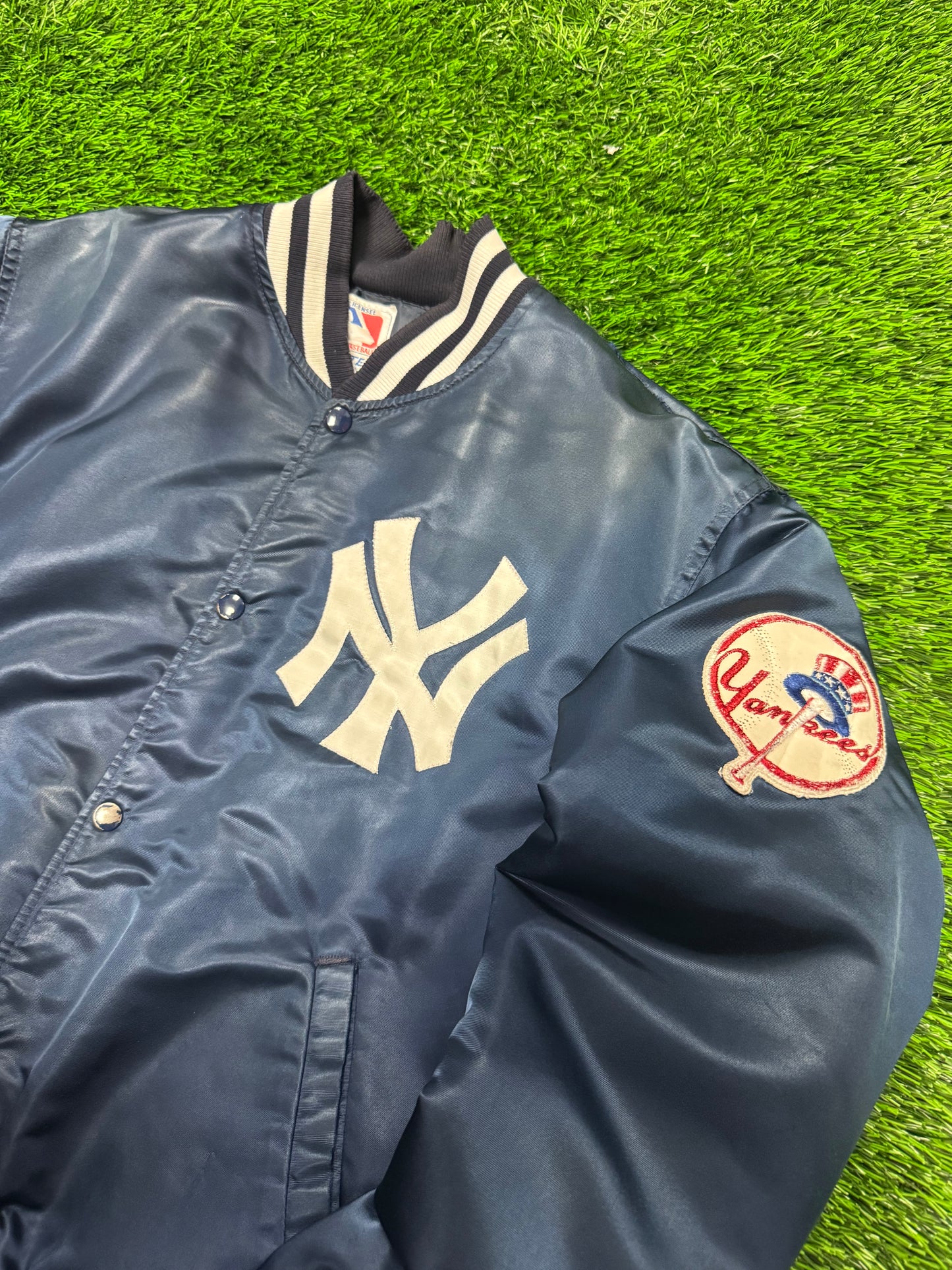 90s New York Yankees Starter Satin Jacket (L)