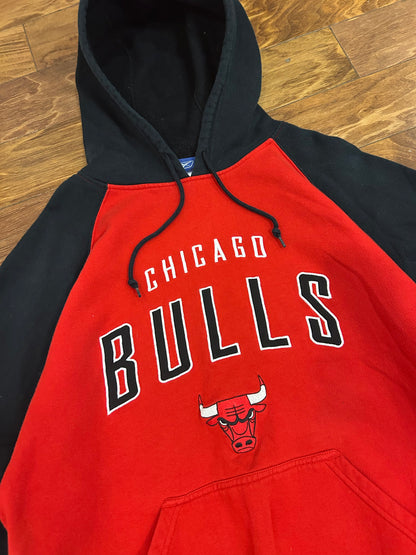 00s Chicago Bulls Two Toned Reebok Hoodie (L)