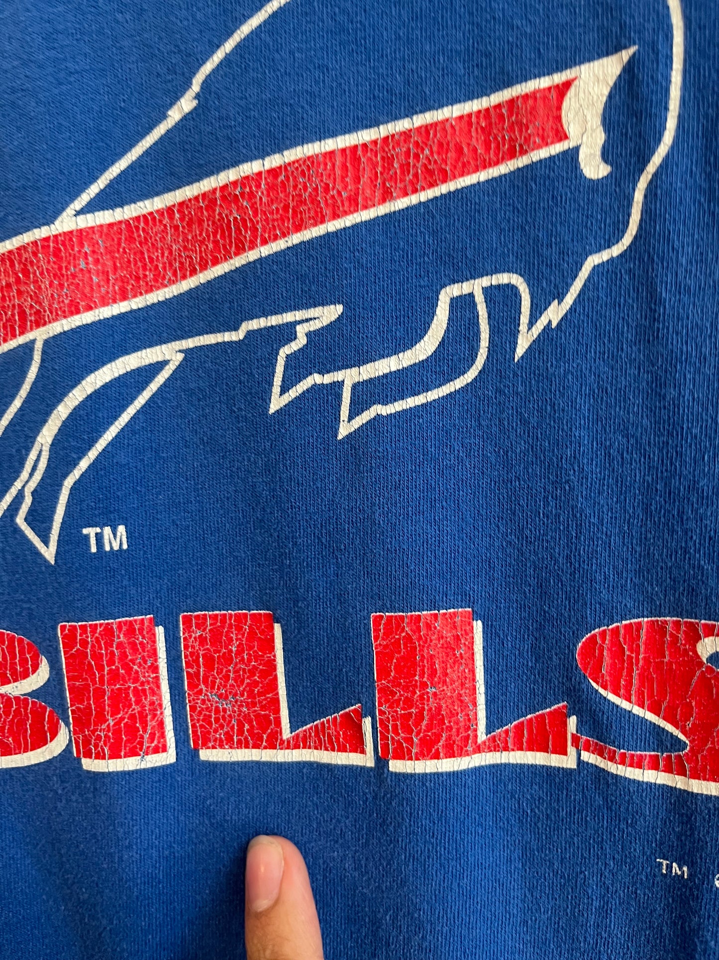 1993 Buffalo Bills Nutmeg NFL Blue Tee (L)