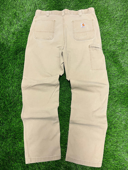 Carhartt Khaki Relaxed Fit Workwear Pants (38 x 34)