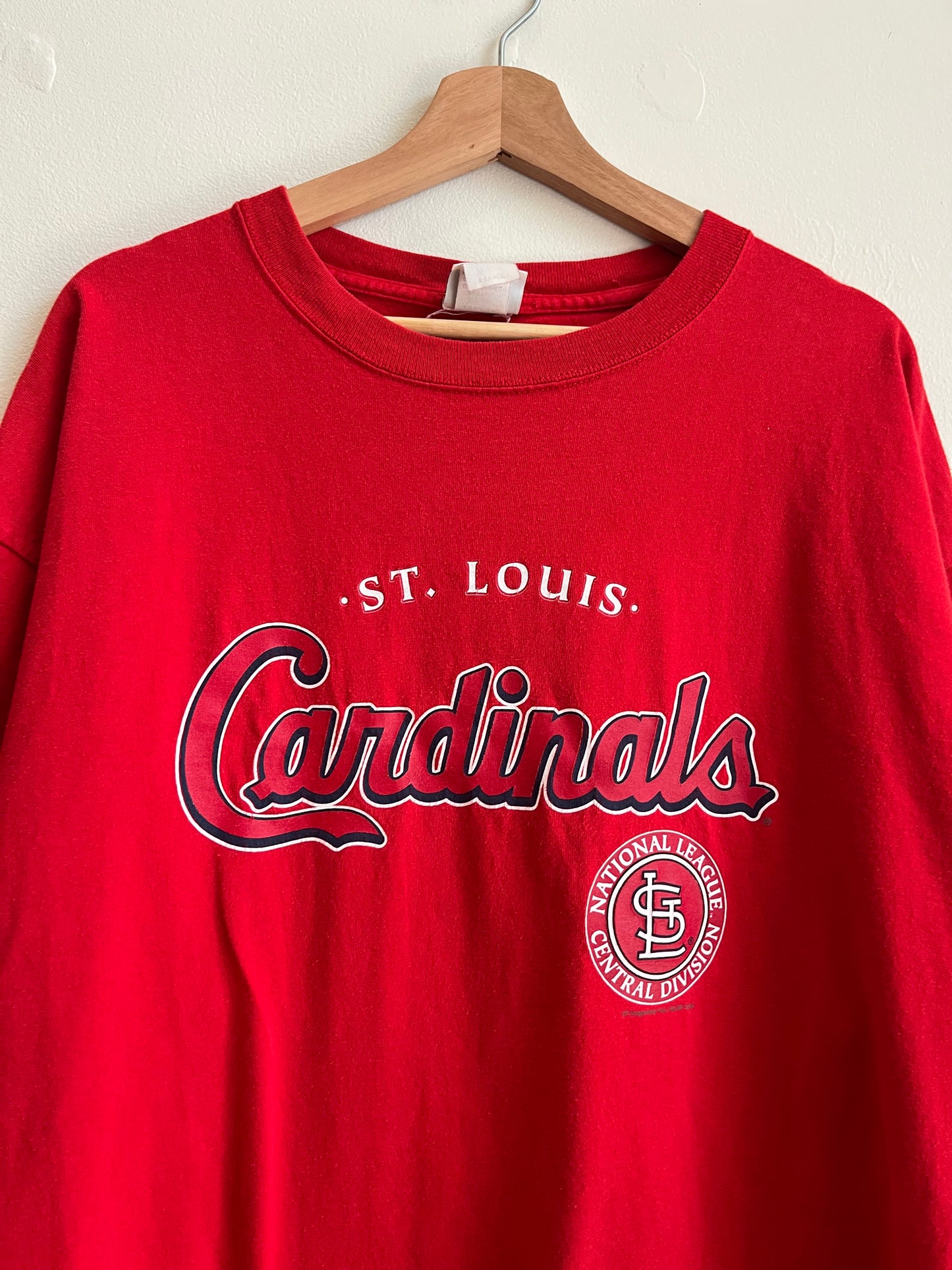 2004 Saint Louis Cardinals Spell Out MLB Red Tee (XL)