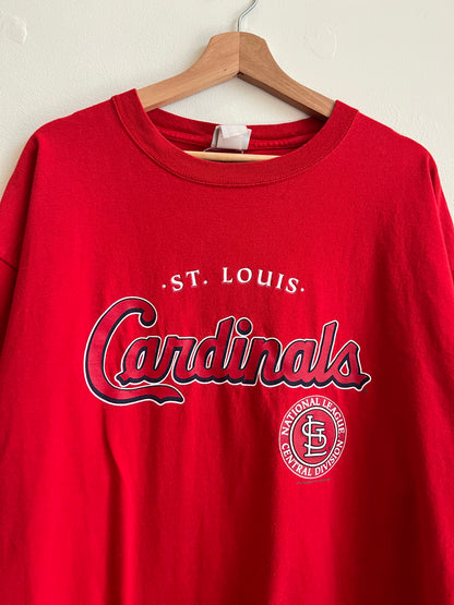 2004 Saint Louis Cardinals Spell Out MLB Red Tee (XL)