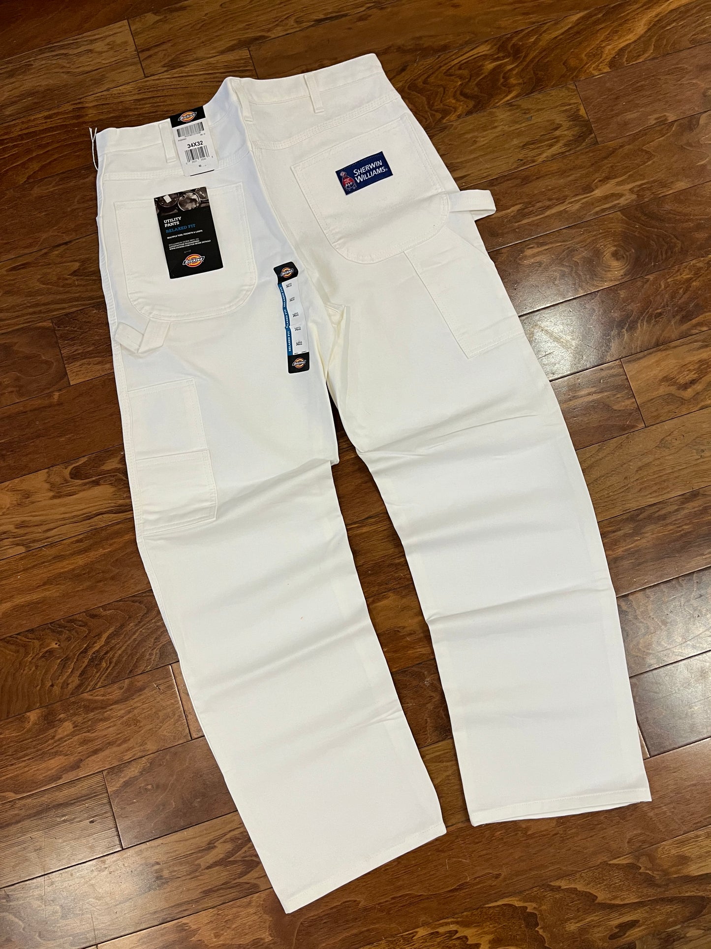 00s Dickies Sherwin William Deadstock White Painter Pants (34 x 32)
