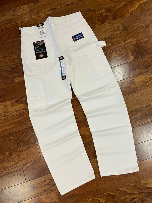 00s Dickies Sherwin William Deadstock White Painter Pants (34 x 32)